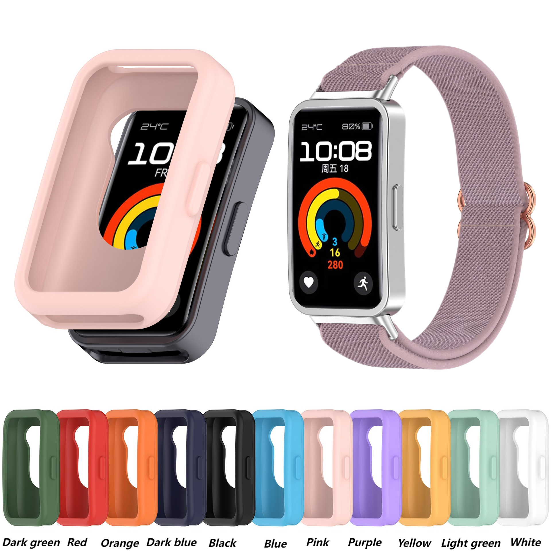 Sport Loop Strap - Silicone case For Huawei band 10