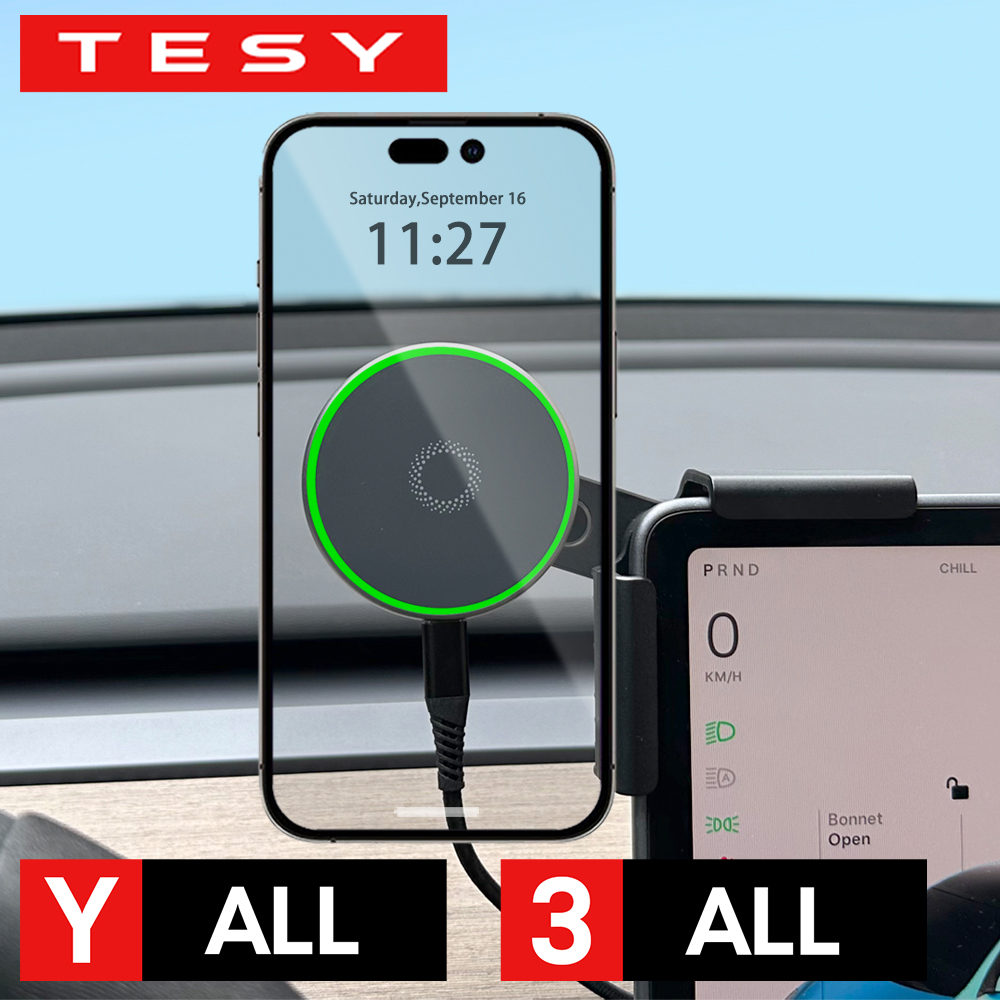 Magnetic Charging Stand - Car Phone Mount Holder 15W Magnetic