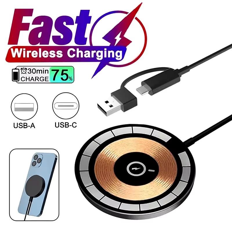 Wireless Charger Watch - 2 In 1 15W Wireless Magnetic