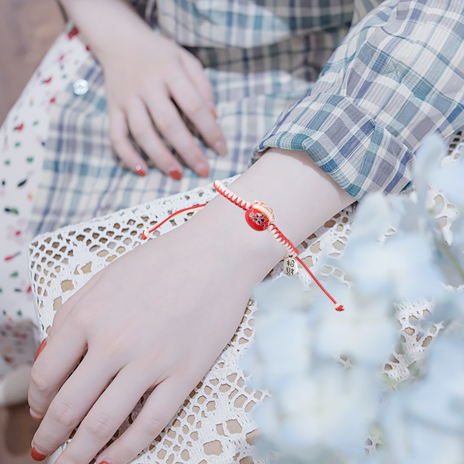 Fortune Cat Bracelet for Women - Ceramic Link Bracelet avis et prix