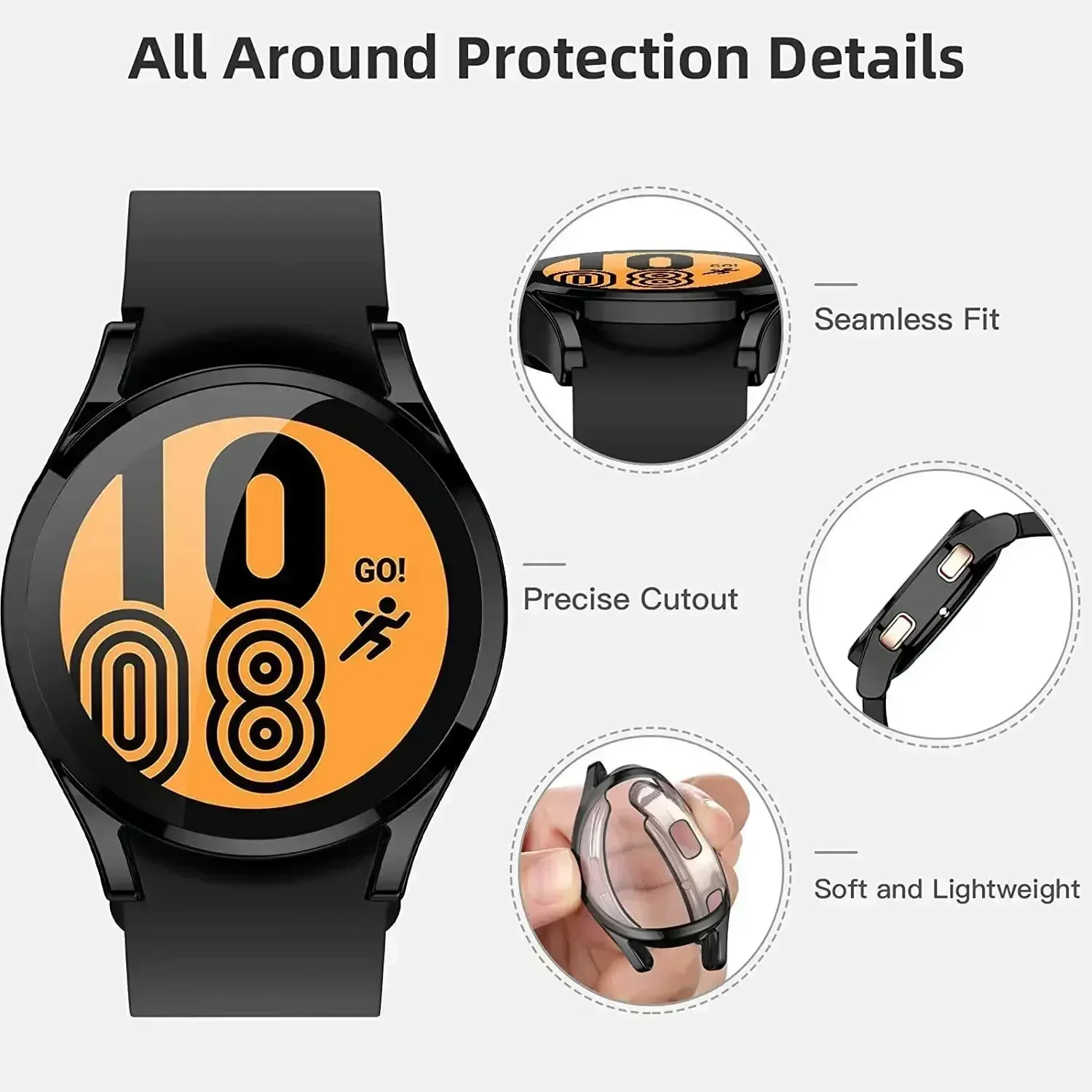 Case for Samsung Galaxy Watch  - Accessories For Galaxy Watch 5 avis et prix