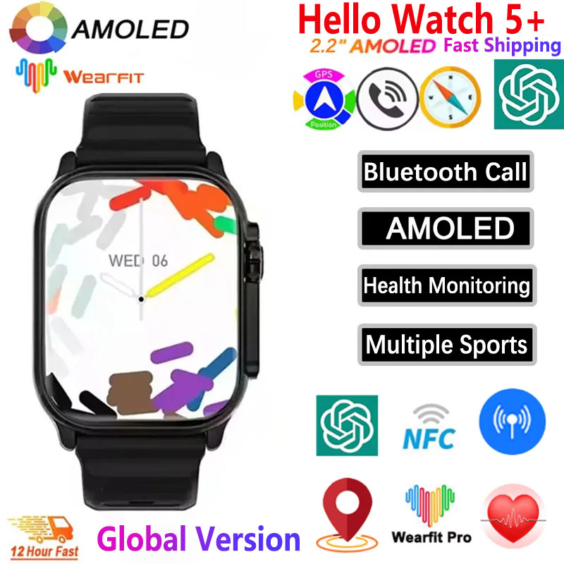 Hello Watch 5+ Smart Watch Wat - Smartwatch Nexus avis et prix