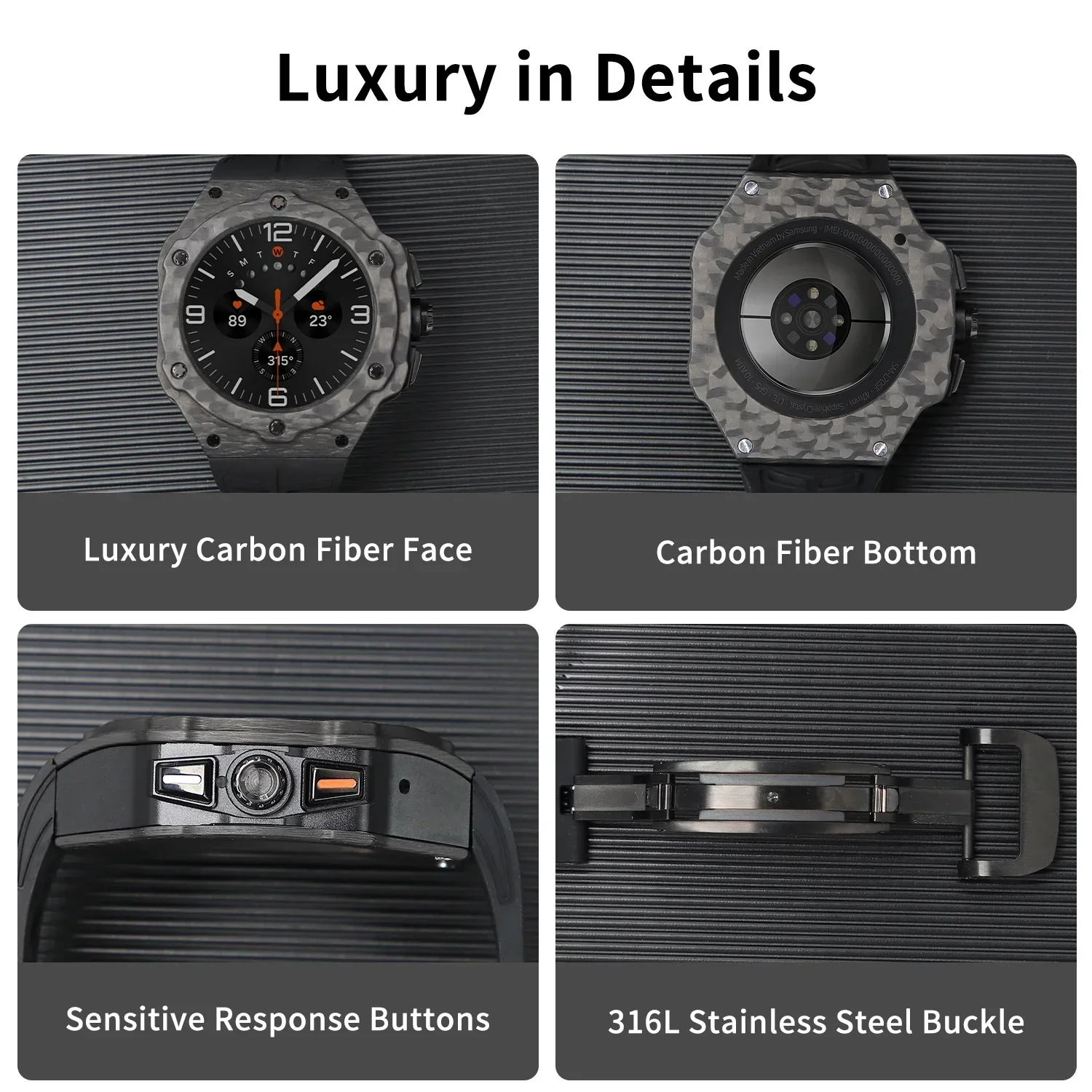 Luxury Modification Kit for Sa - Samsung Smartwatch Ultra Accessories avis et prix