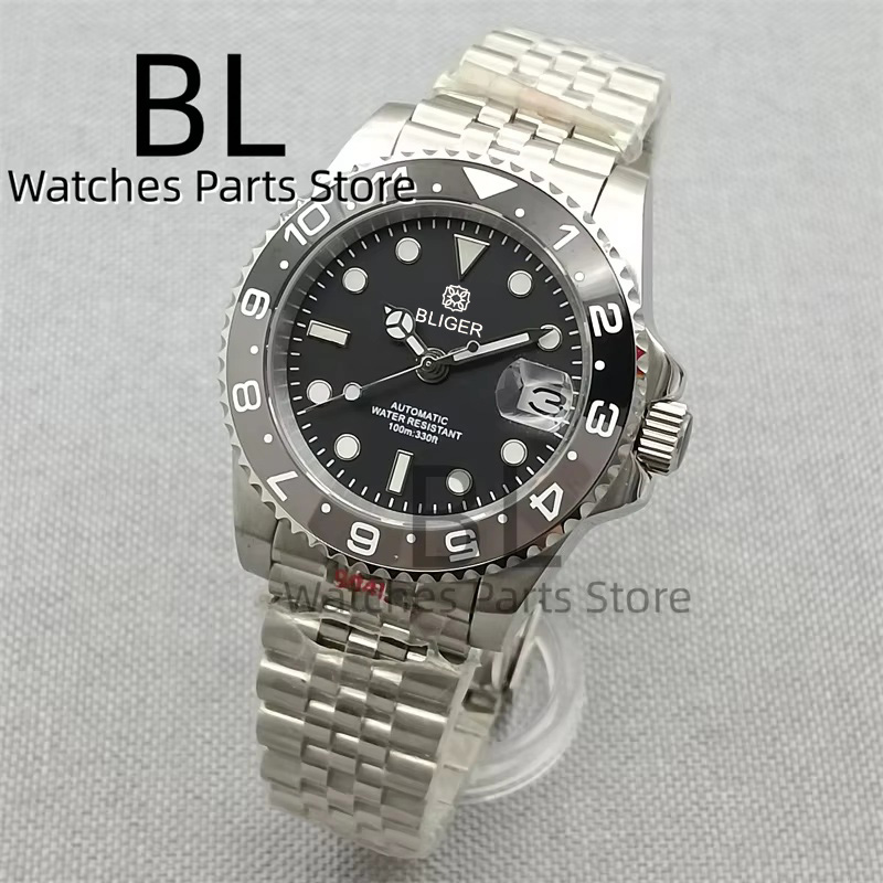 BLIGER 40mm Men's Watch NH35 A - Ceramic Link Bracelet avis et prix