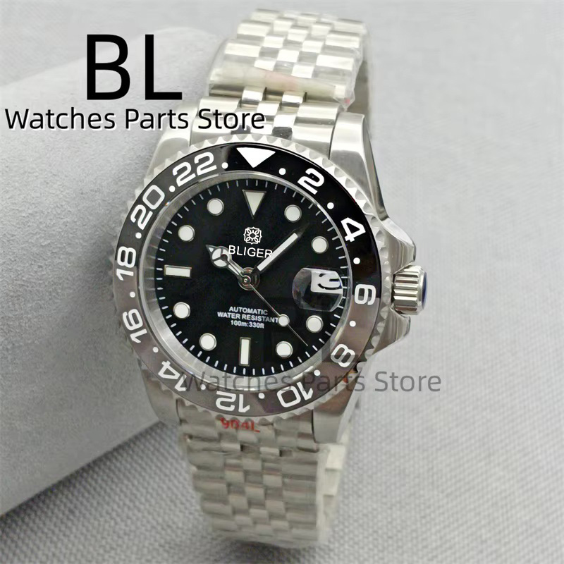 BLIGER 40mm Men's Watch NH35 A - Ceramic Link Bracelet avis et prix