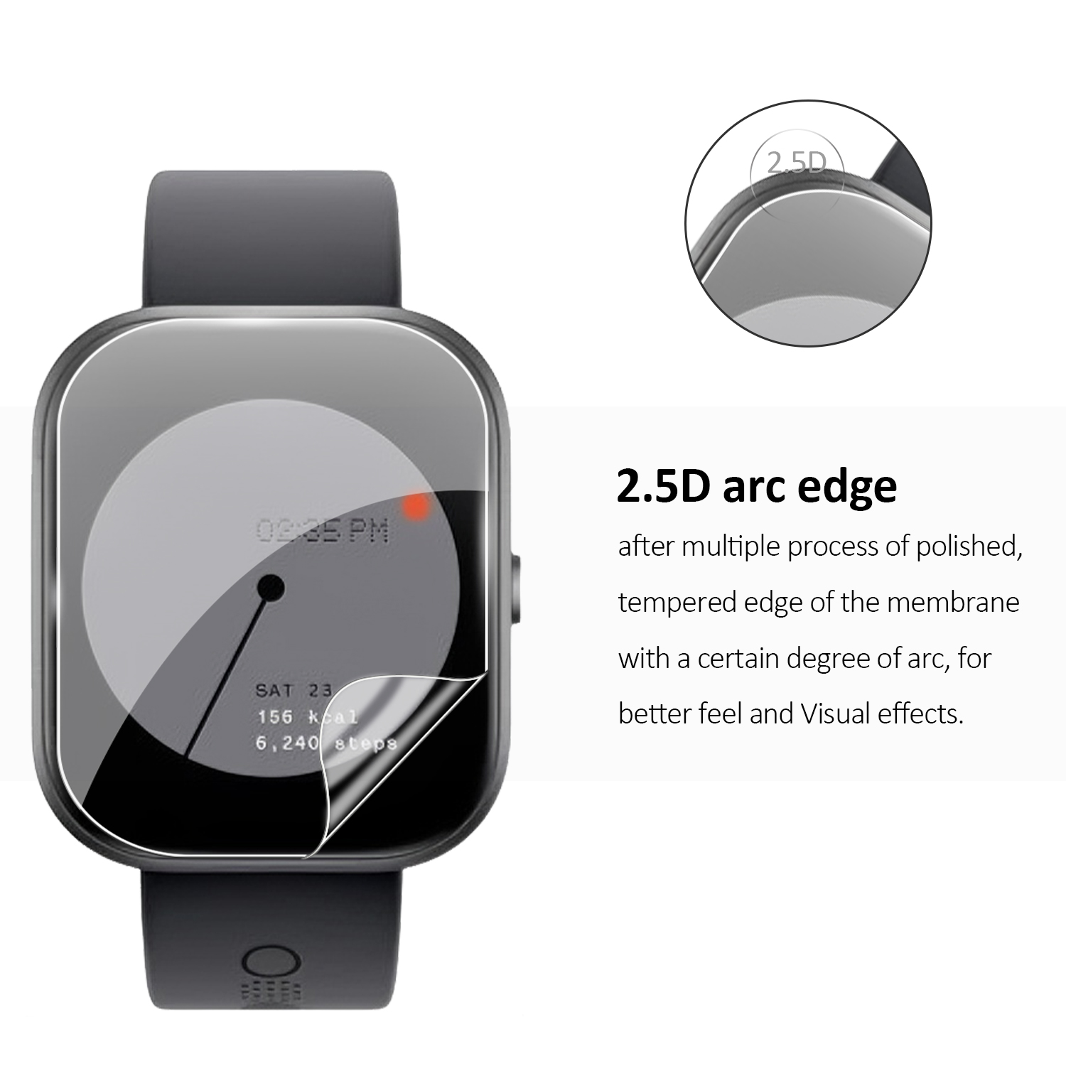HD Clear TPU Hydraulic Screen  - Watch Face Protector avis et prix