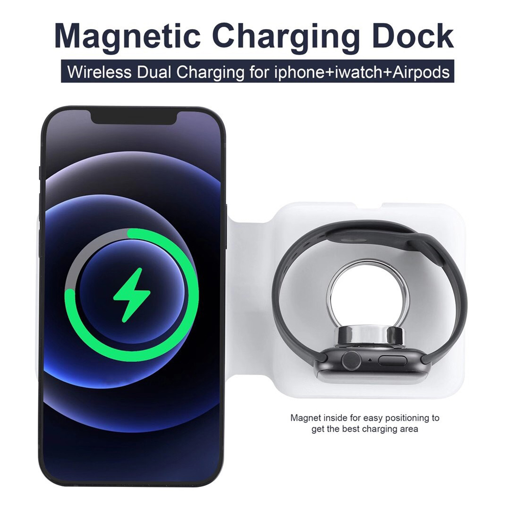 2IN1 Magnetic Wireless Charger - Smartwatch X12 avis et prix