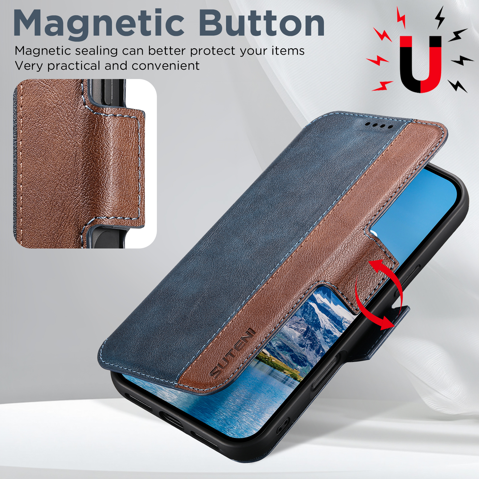 SUTENI Faux Leather Wireless C - Magnetic Charging Stand avis et prix