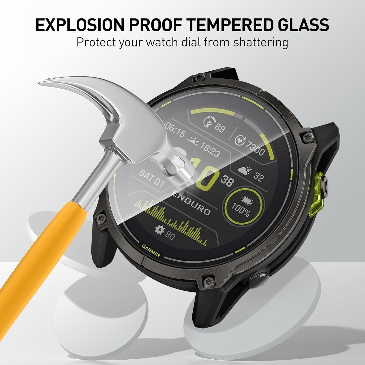 Tempered Glass Films For Garmi - Watch Face Protector avis et prix