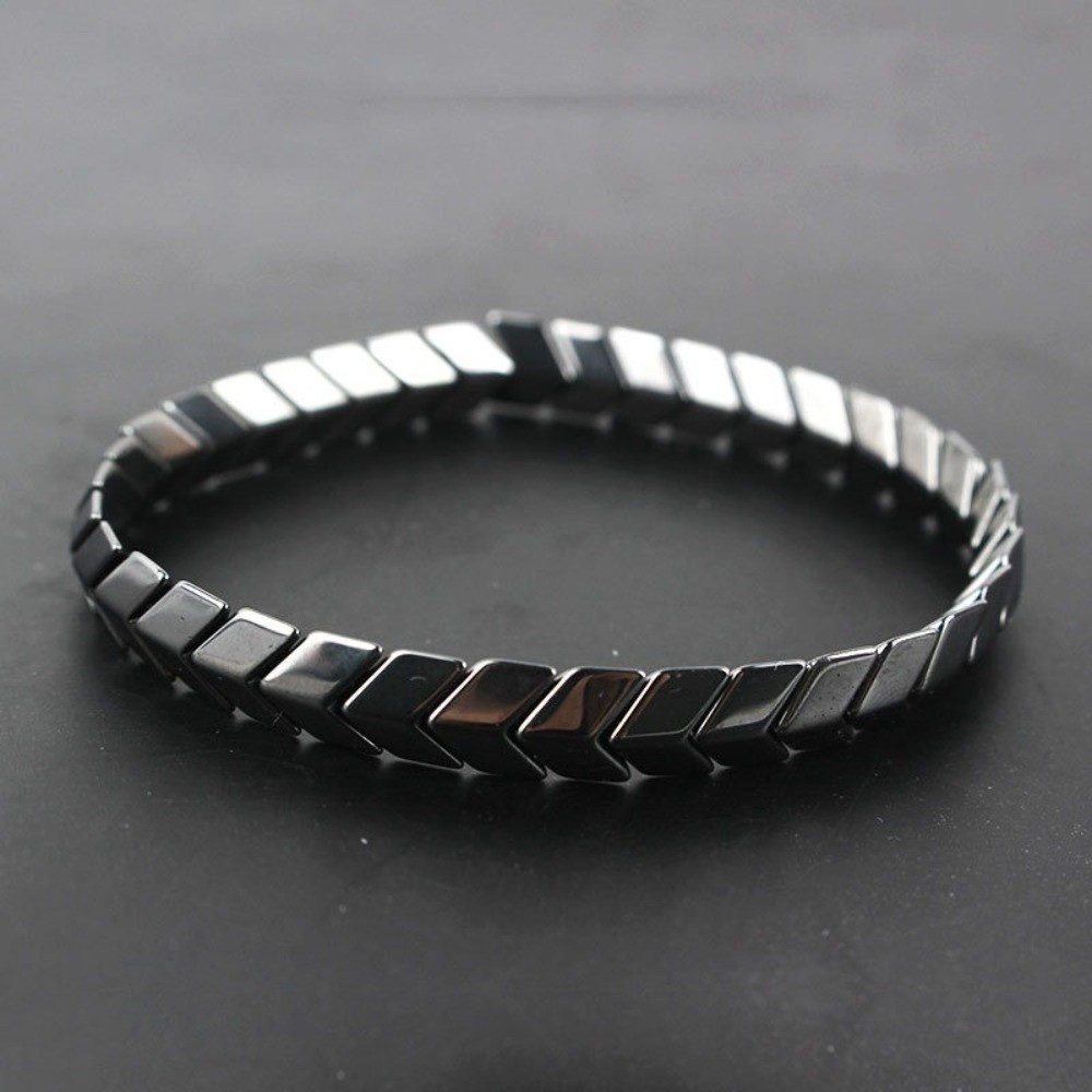Elegant Black Gallstone Bracel - Ceramic Link Bracelet avis et prix
