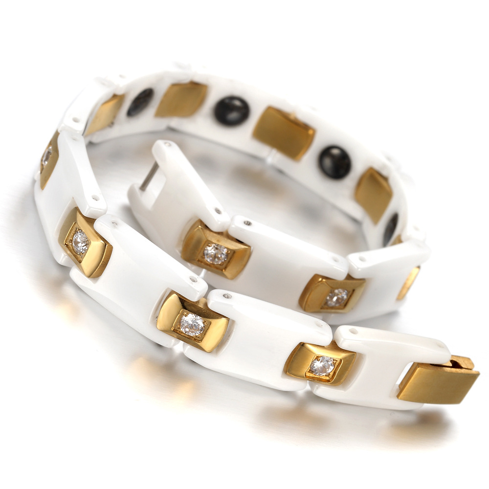 Vinterly Bracelets for Women C - Ceramic Link Bracelet avis et prix