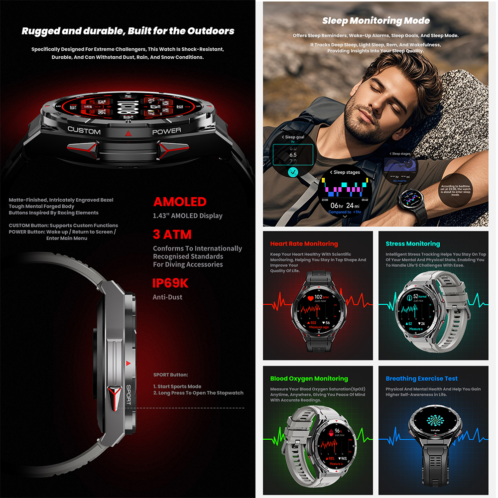 X2 Tank GPS Smart Watch 3ATM W - Smartwatch X2 avis et prix