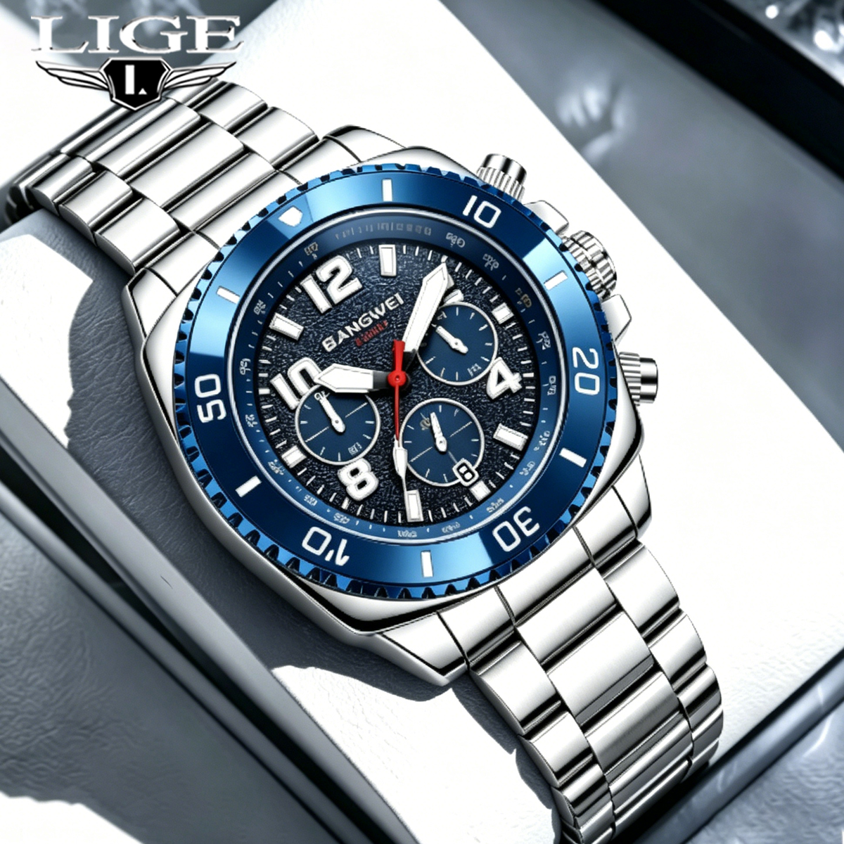 BANGWEI Luxury Quartz Men Watc - Smartwatch Nexus avis et prix