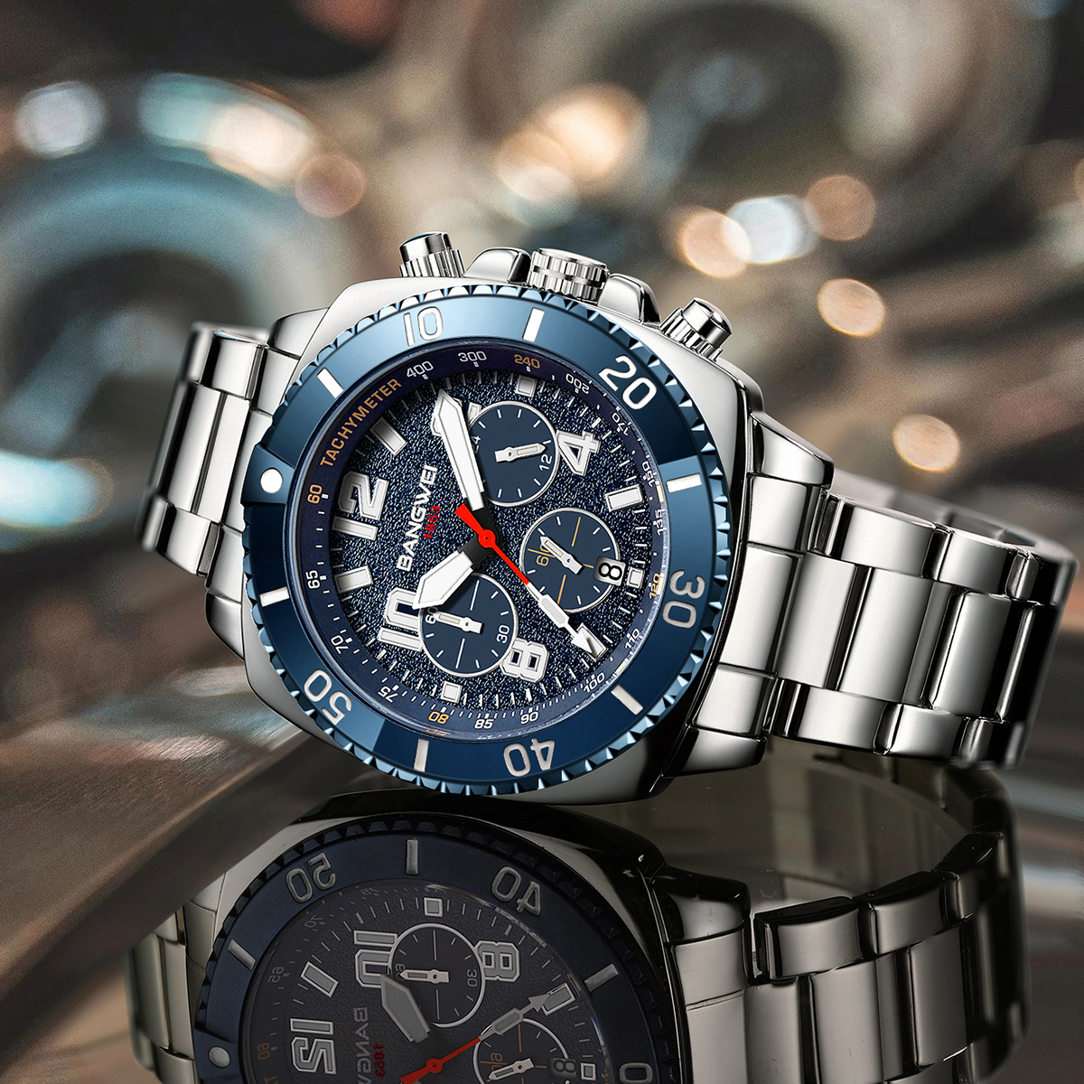 BANGWEI Luxury Quartz Men Watc - Smartwatch Nexus avis et prix