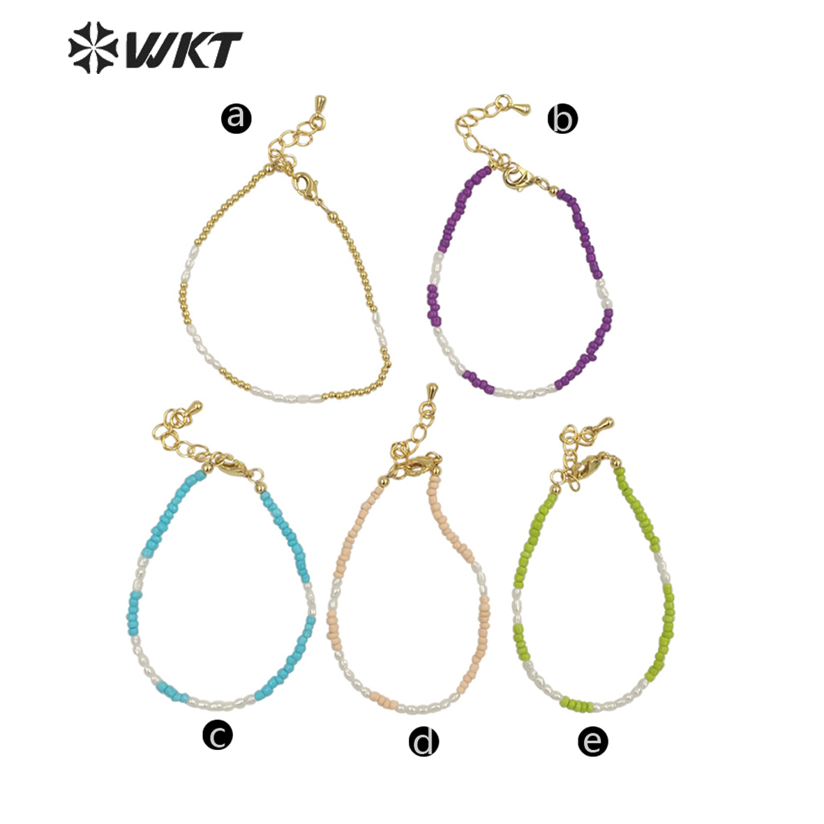 WT-MPB079 Women Elegant Tiny 2 - Ceramic Link Bracelet avis et prix