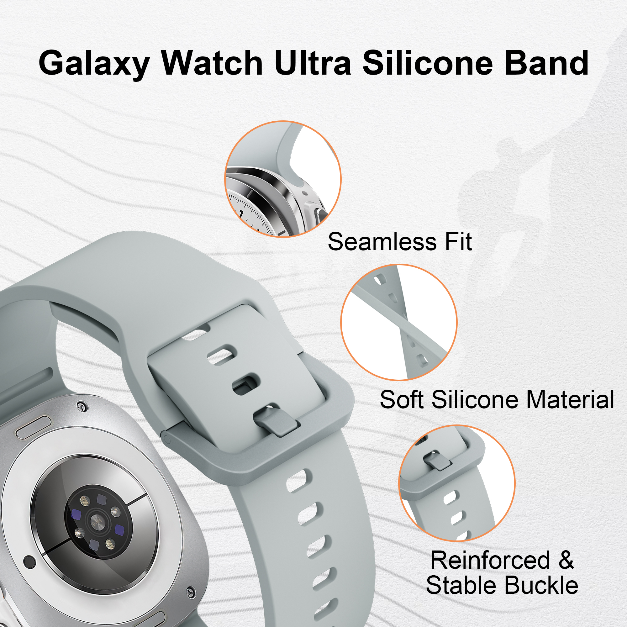 Original Silicone Band For Sam - Samsung Smartwatch Ultra Accessories avis et prix