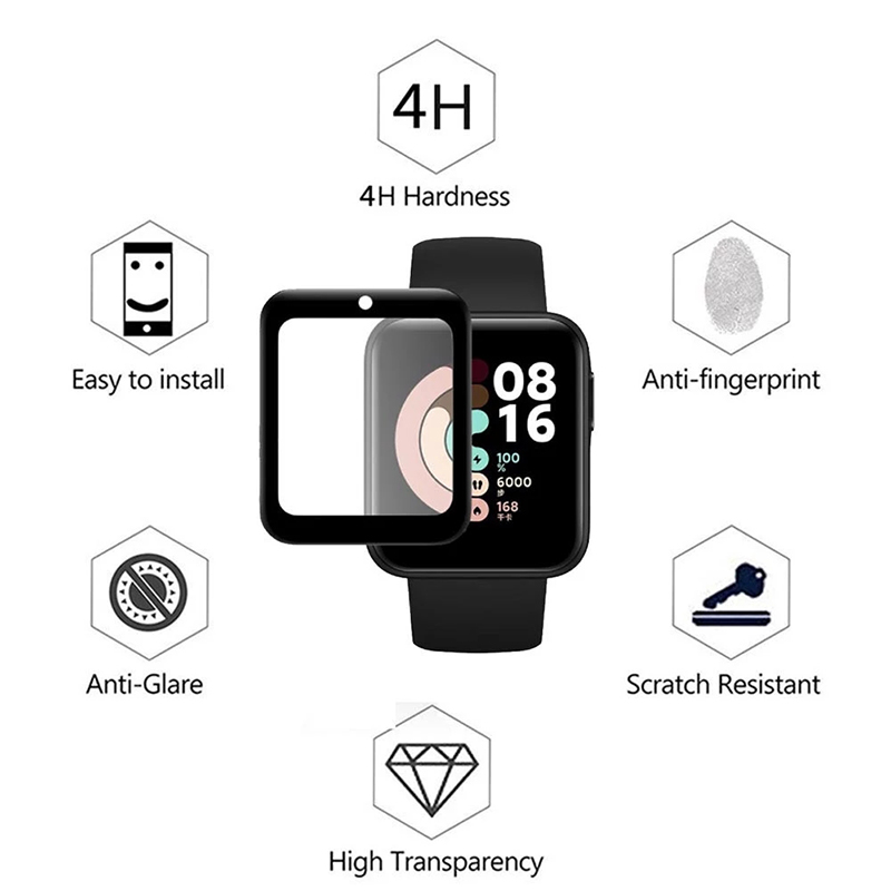 2 Pcs Tempered Glass for Redmi - Smartwatch Icon avis et prix
