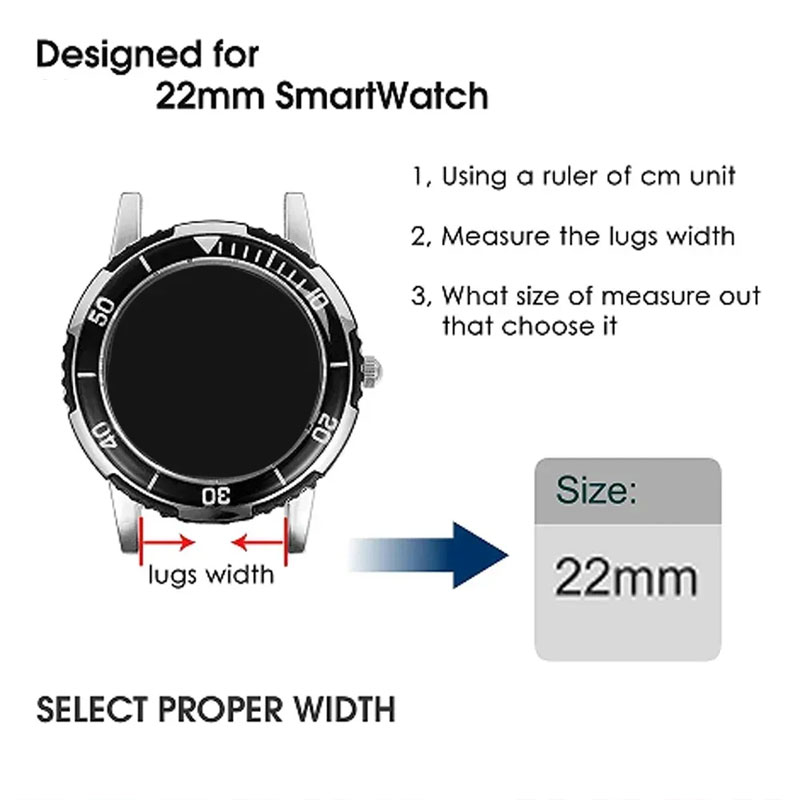 22mm Adjustable Strap For OneP - Smartwatch X2 avis et prix