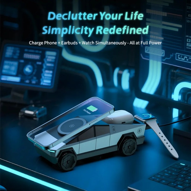 VIKEFON Desk Car Magnetic 3-in - Magnetic Charging Stand avis et prix