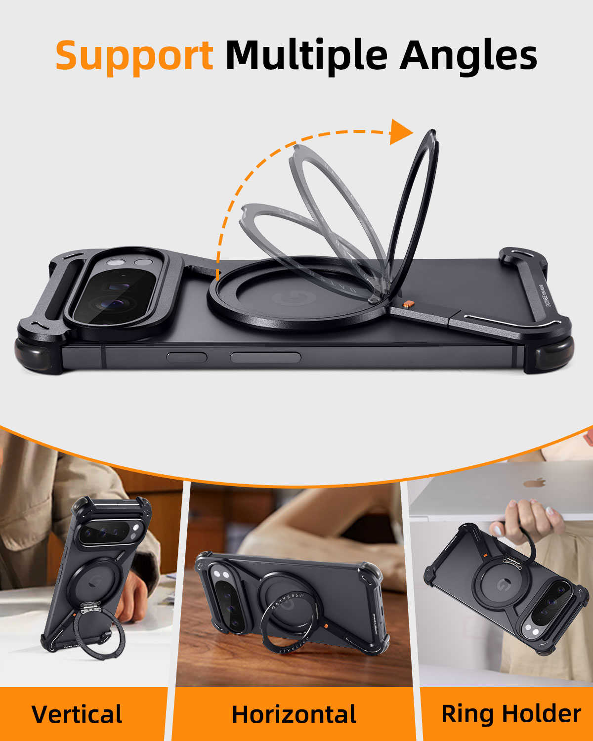 Oatsbasf Metal Phone Case for  - Magnetic Charging Stand avis et prix