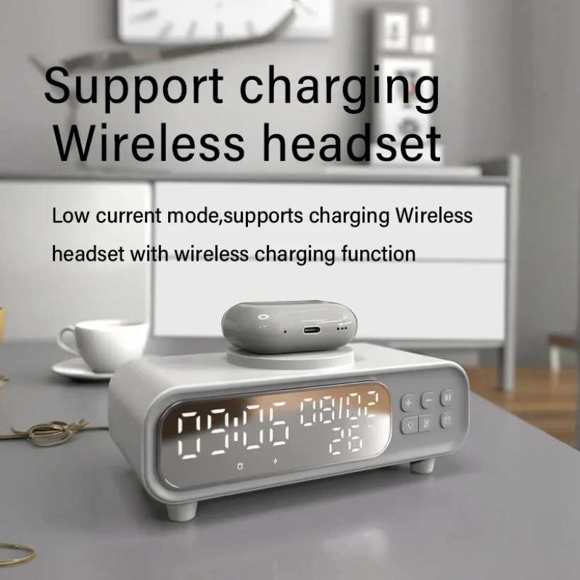 15W Wireless Charger Time Alar - Wireless Charger Watch avis et prix