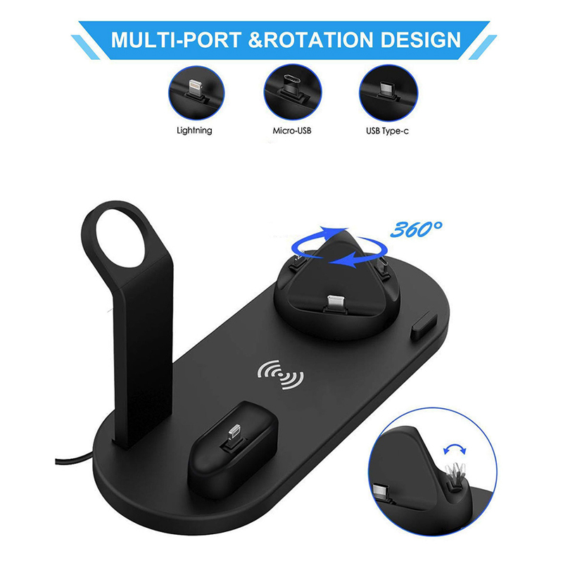6 in 1 Wireless Charger Stand  - Smartwatch X12 avis et prix