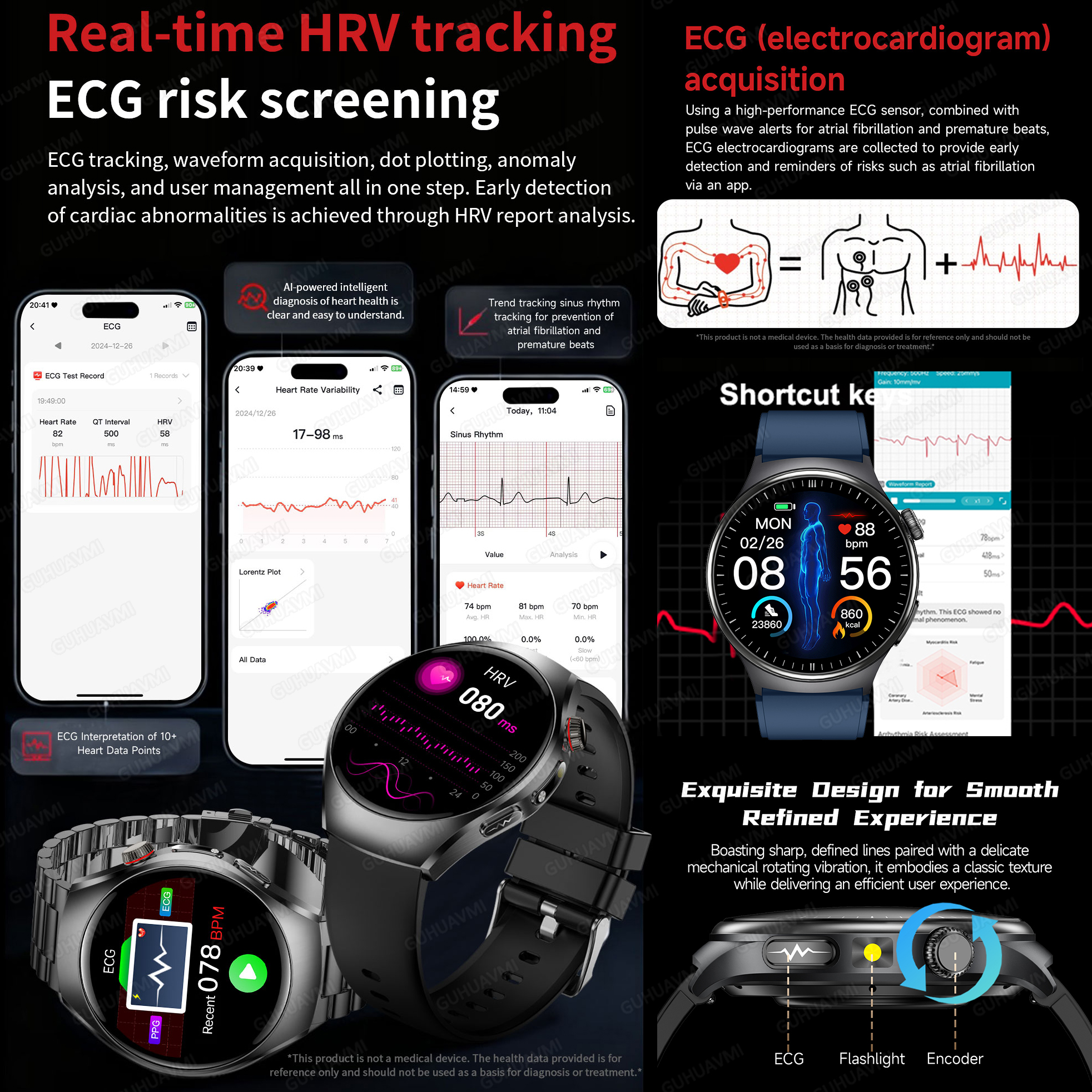 2026 New Accurate Diagnosis Sm - Android Smartwatch Accessories avis et prix