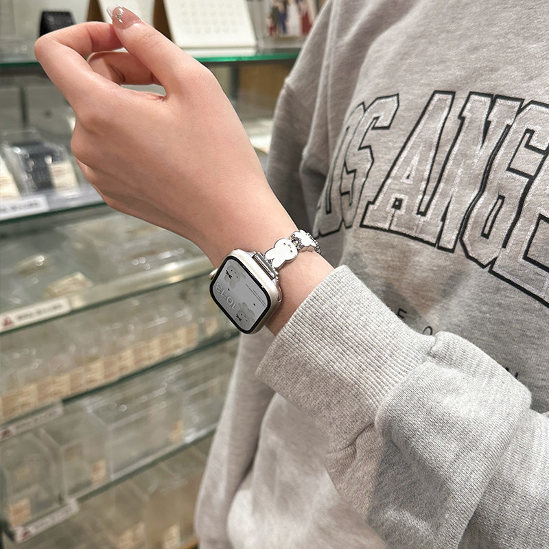 Miffy Rabbit Leather Watch Ban - Apple Smartwatch Accessories avis et prix