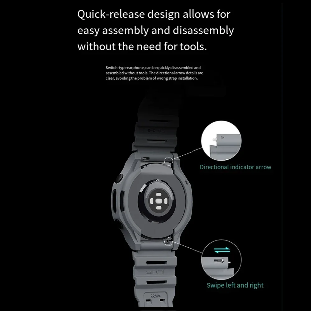 Silicone Straps For Samsung Fo - Android Smartwatch Accessories avis et prix