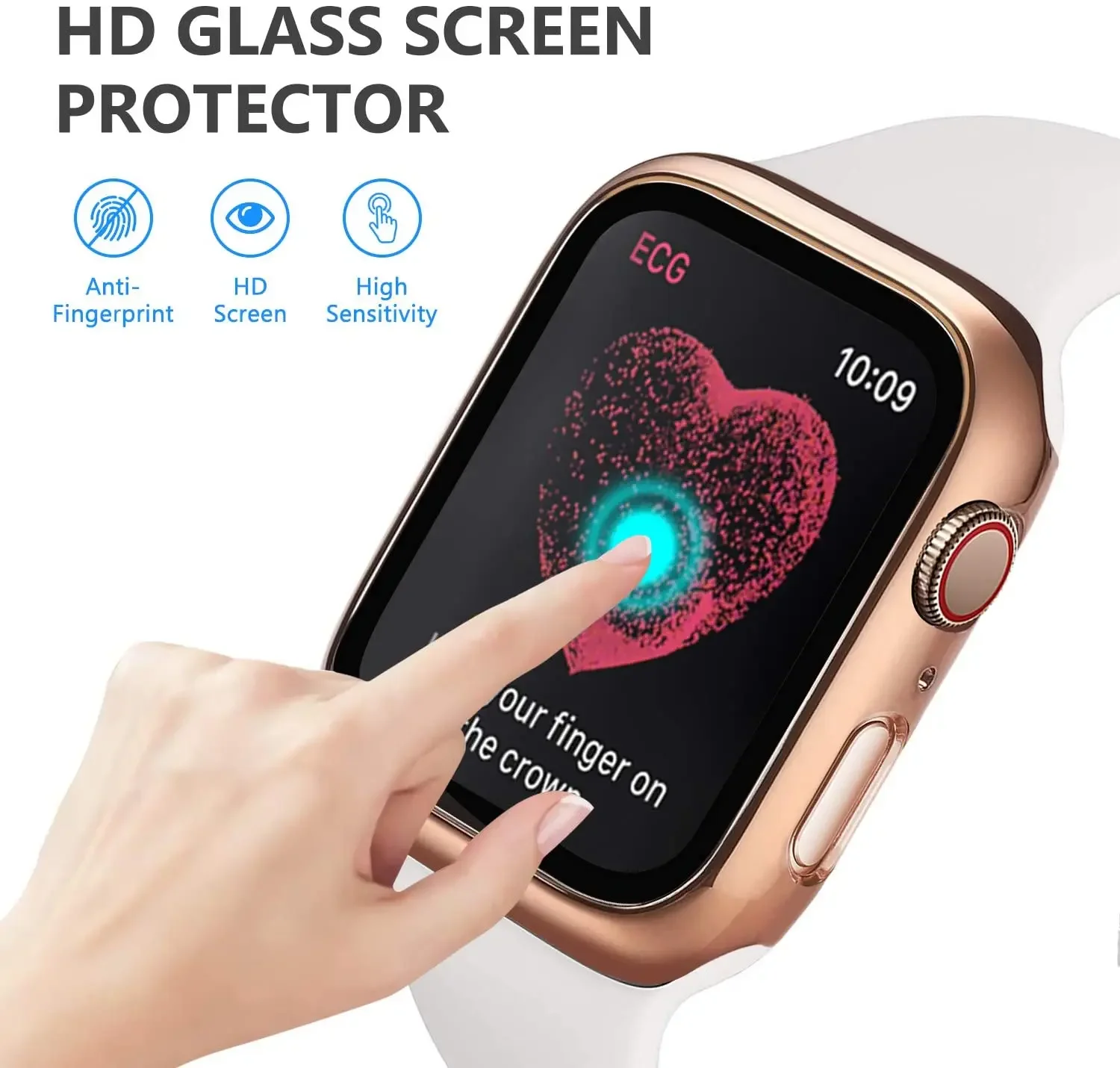 Tempered Glass+cover For Apple - Smartwatch Icon avis et prix