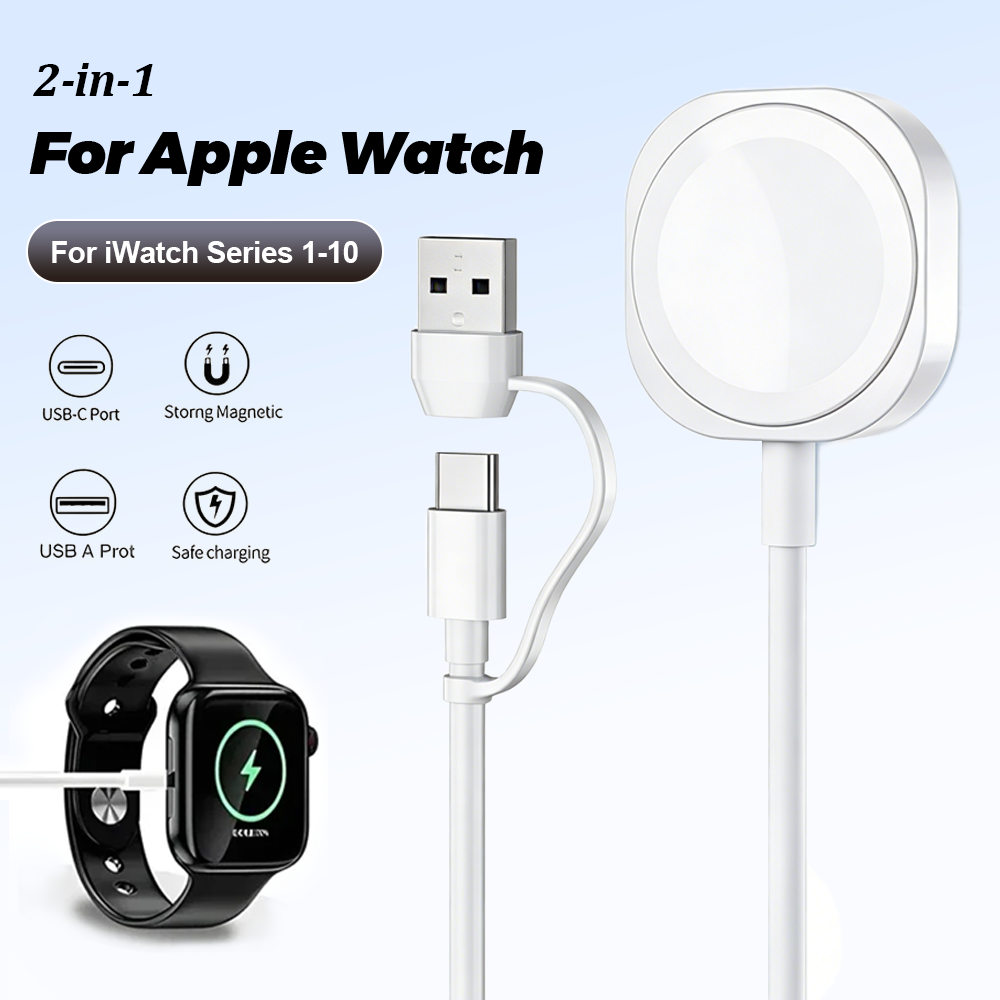 2 in 1 Magnetic Wireless USB A - Wireless Charger Watch avis et prix