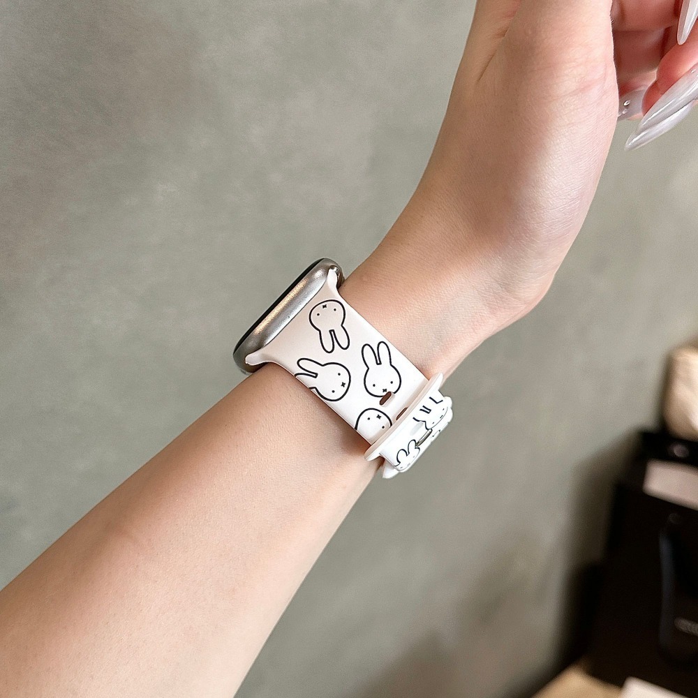 Cute Miffy Rabbit Cartoon Watc - Apple Smartwatch Accessories avis et prix
