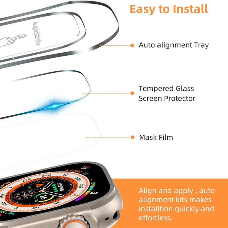 Tempered Glass For Apple Watch - Watch Face Protector avis et prix