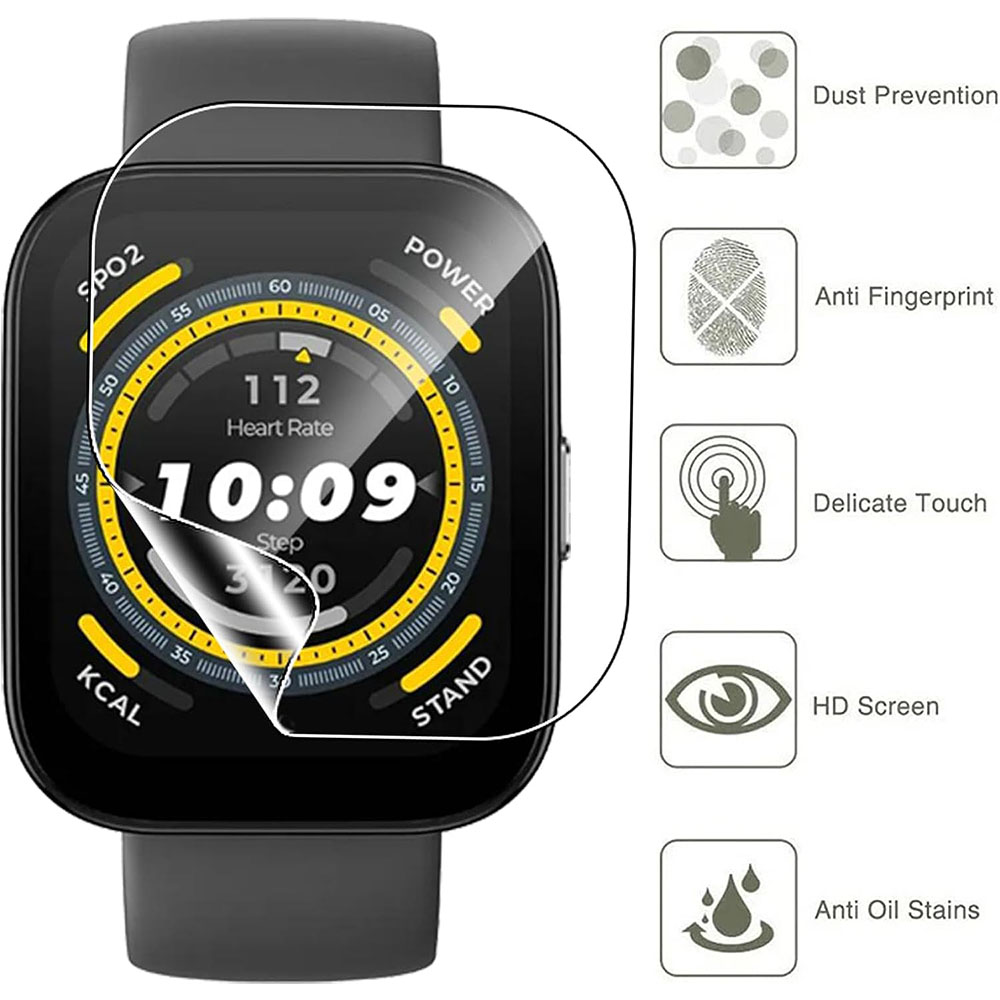 3PCS Clear HD Film Screen Prot - Amazfit Smartwatch Accessories avis et prix