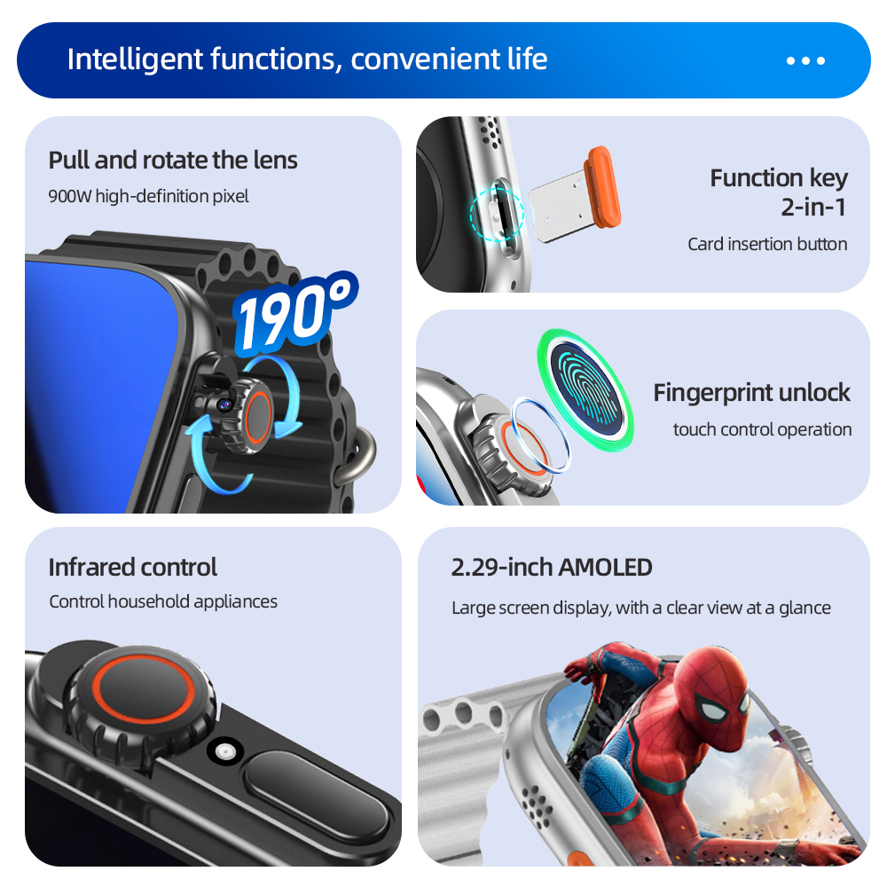 DW200 Smartwatch Men WIFI Touc - Smartwatch Nexus avis et prix