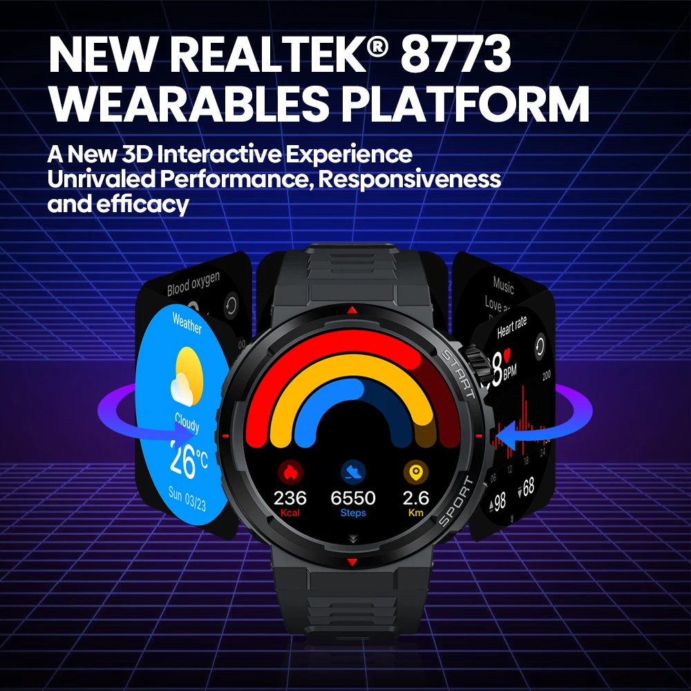 New Zeblaze Ares 3 Plus 1.43'' - Smartwatch X12 avis et prix