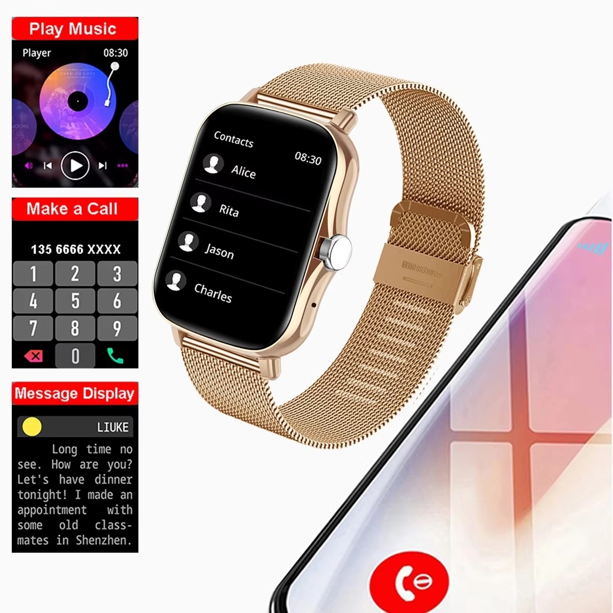 2026 New Multifunctional Smart - Android Smartwatch Accessories avis et prix