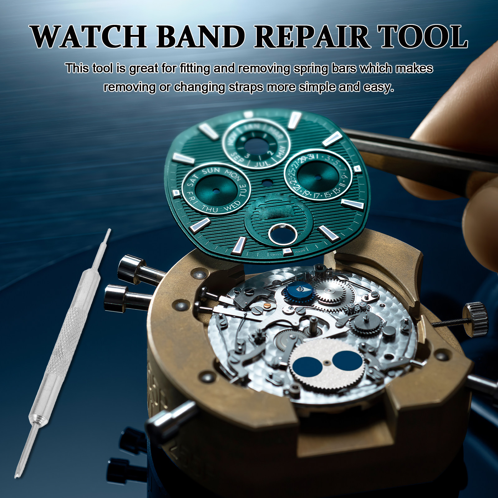 Ergonomic Dual-Head Spring Bar - Tool Kit Strap Change avis et prix