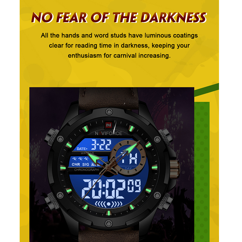 NAVIFORCE Luxury Men Quartz Wa - Smartwatch Guess avis et prix