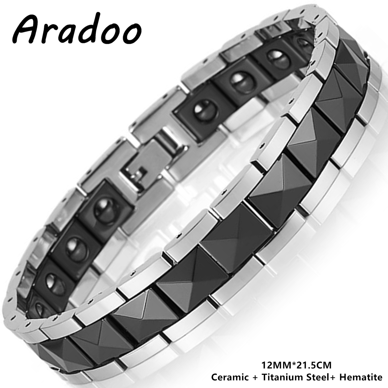 ARADOO Minimalist Pyramid Desi - Ceramic Link Bracelet avis et prix