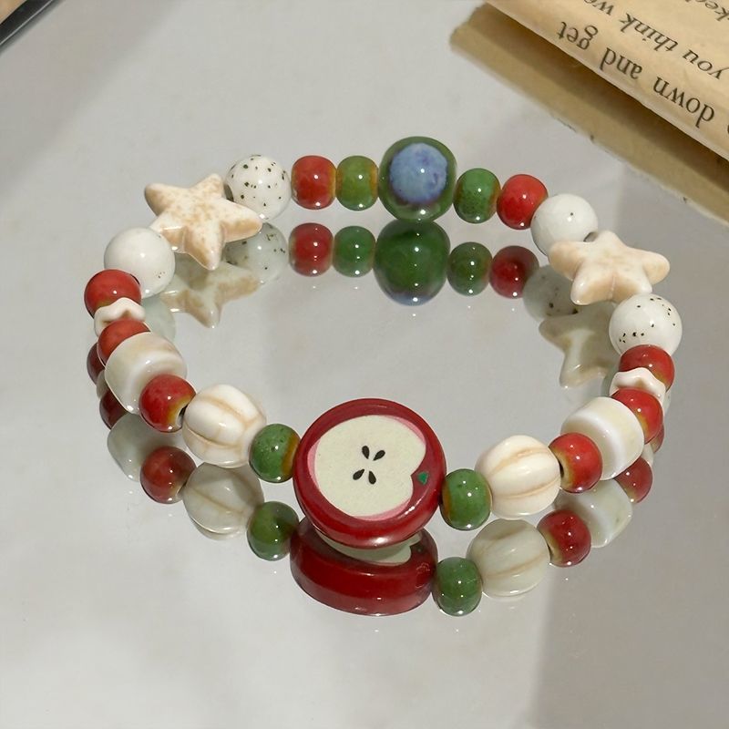 Retro Imitation Apple Ceramic  - Ceramic Link Bracelet avis et prix