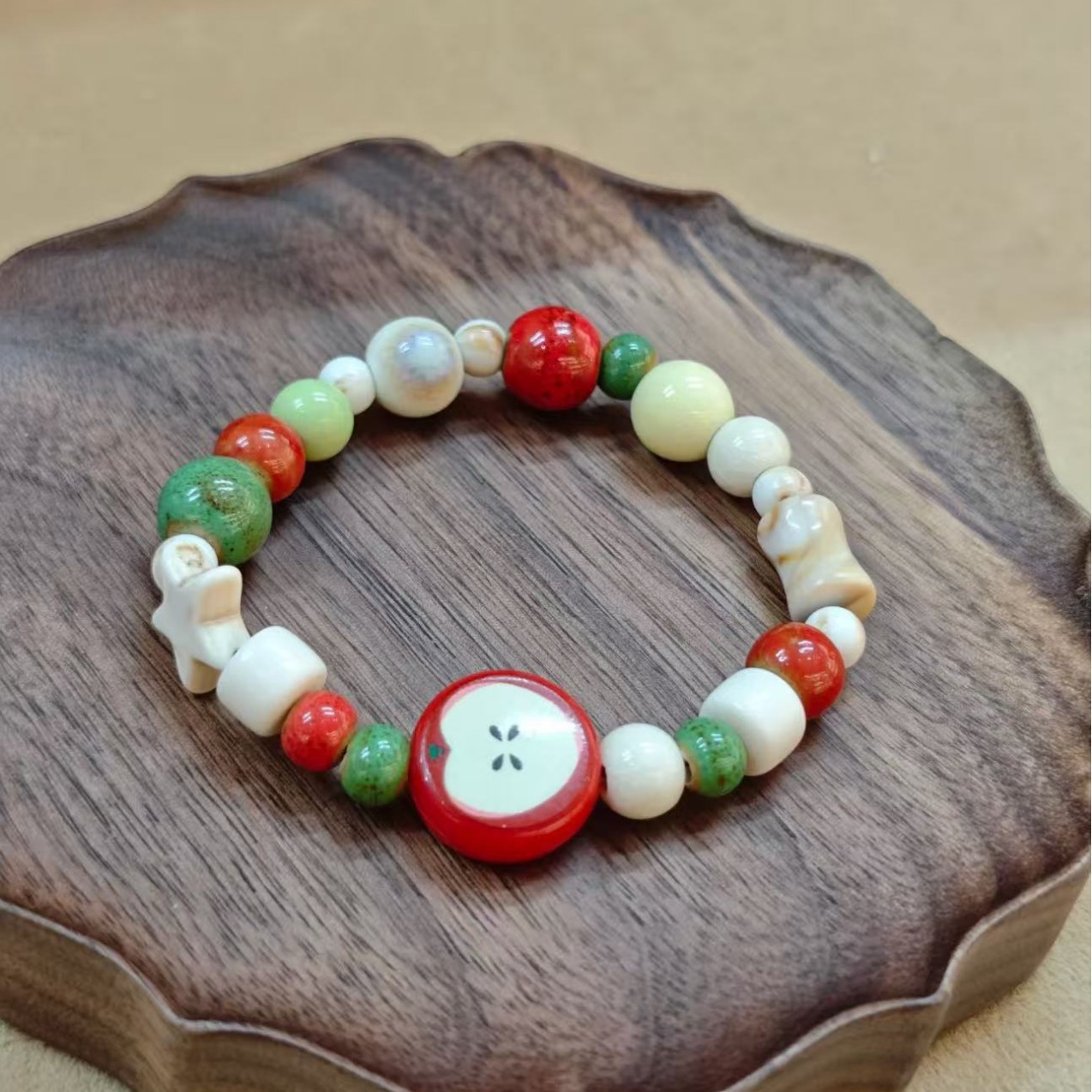 Retro Imitation Apple Ceramic  - Ceramic Link Bracelet avis et prix