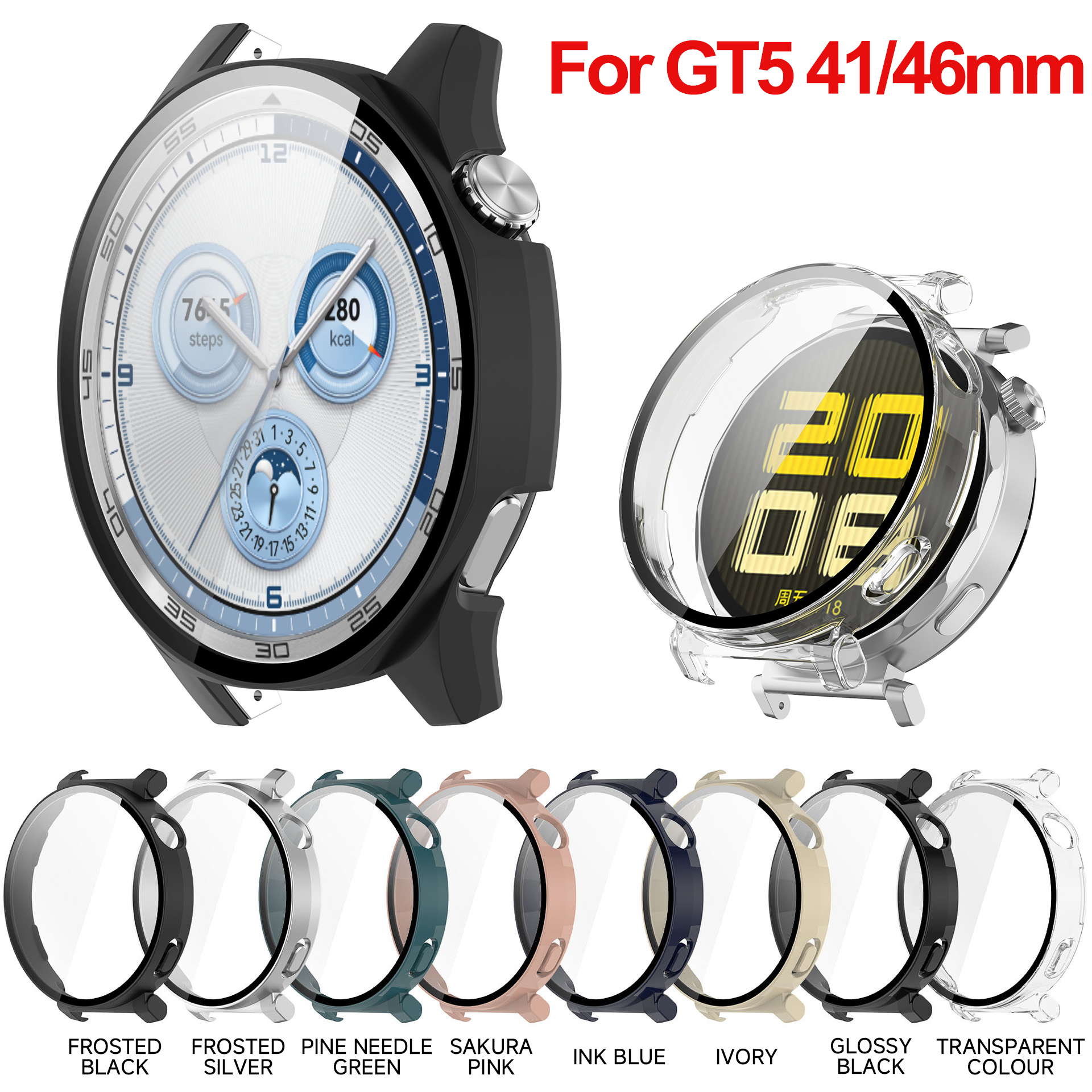 Tempered glass case For Huawei - Huawei Smartwatch Accessories avis et prix