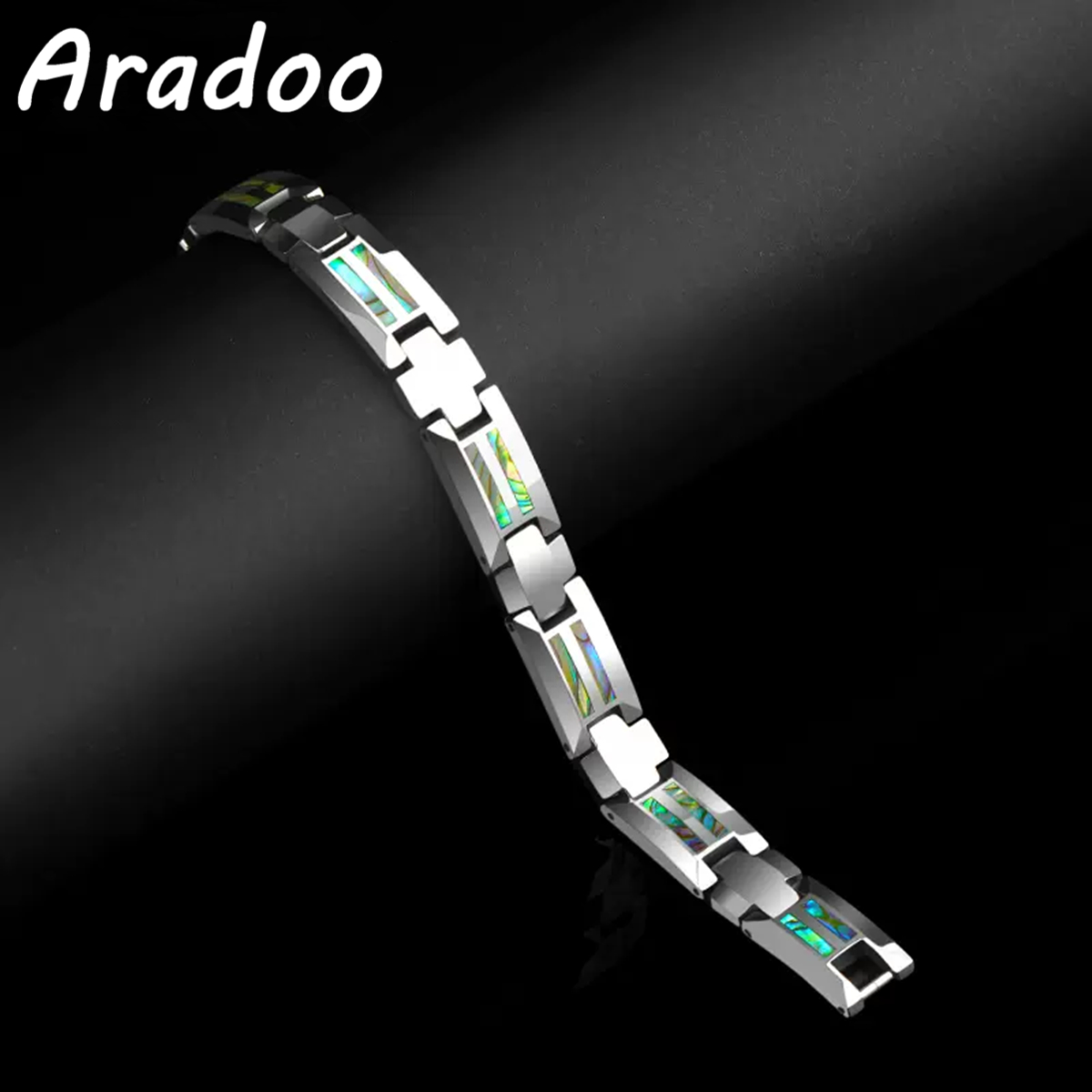 Abalone Shell Tungsten Steel B - Ceramic Link Bracelet avis et prix