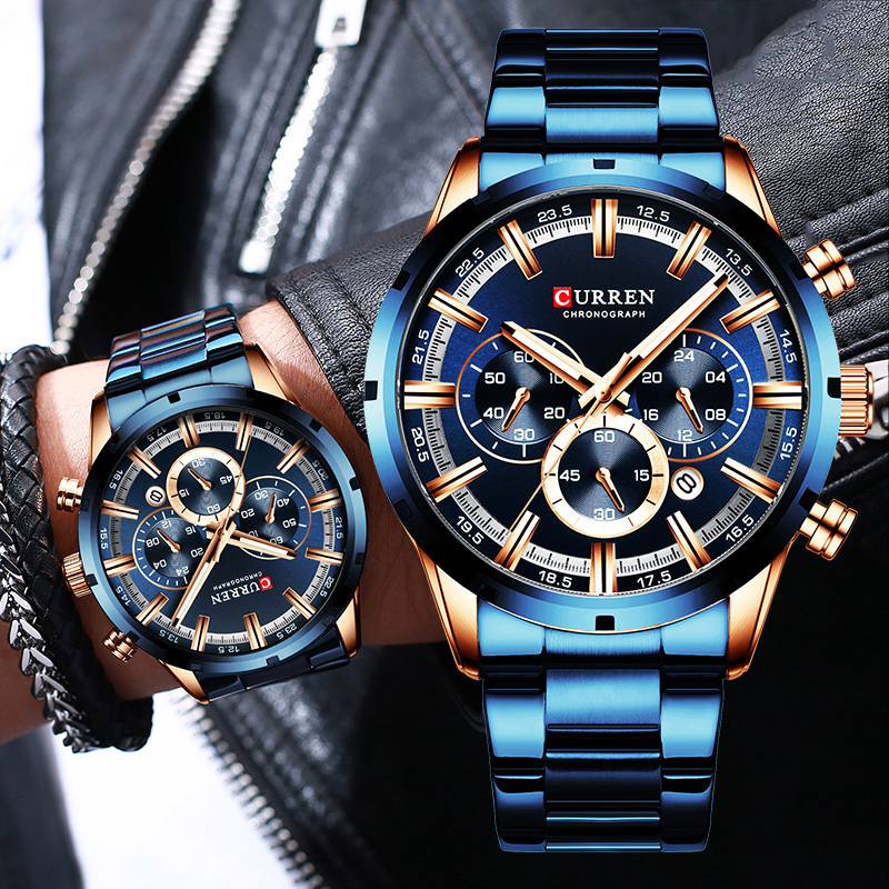 Curren Men's Watch Blue Dial S - Smartwatch Guess avis et prix
