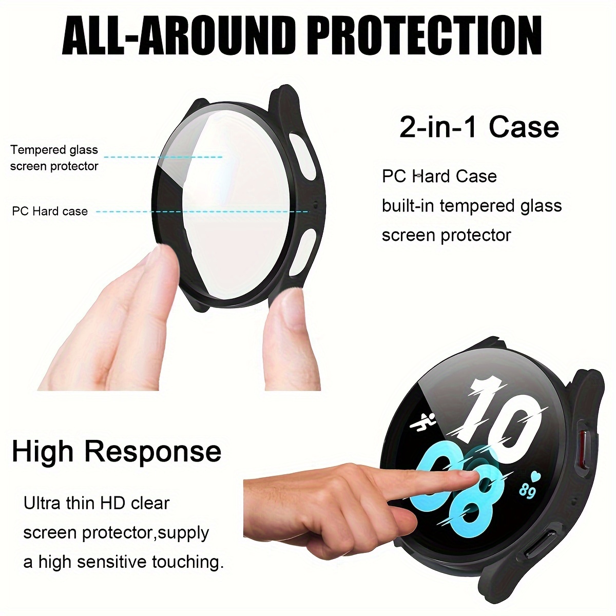 PC Case for Samsung Galaxy Wat - Accessories For Galaxy Watch 5 avis et prix