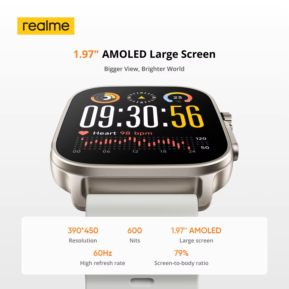 Global Version realme watch 5  - Smartwatch X2 avis et prix