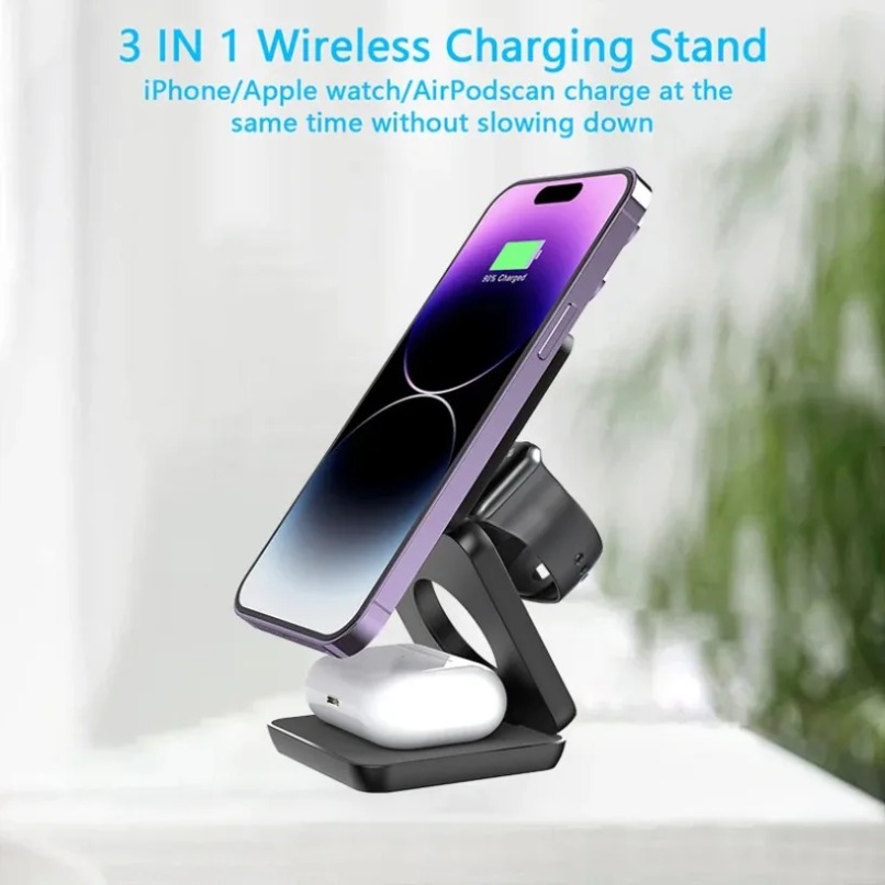 3 in 1 Foldable Magnetic Wirel - Wireless Charger Watch avis et prix