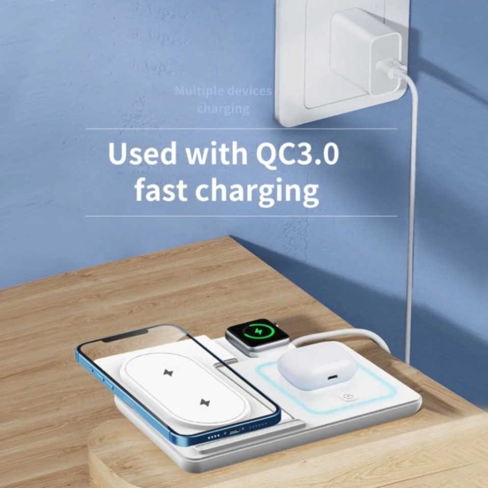 Night LED Light 3 In 1 Wireles - Wireless Charger Watch avis et prix