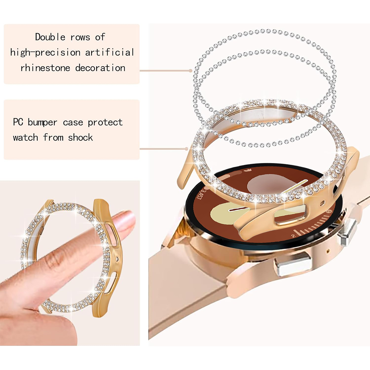 Case for Samsung Galaxy Watch  - Accessories For Galaxy Watch 5 avis et prix